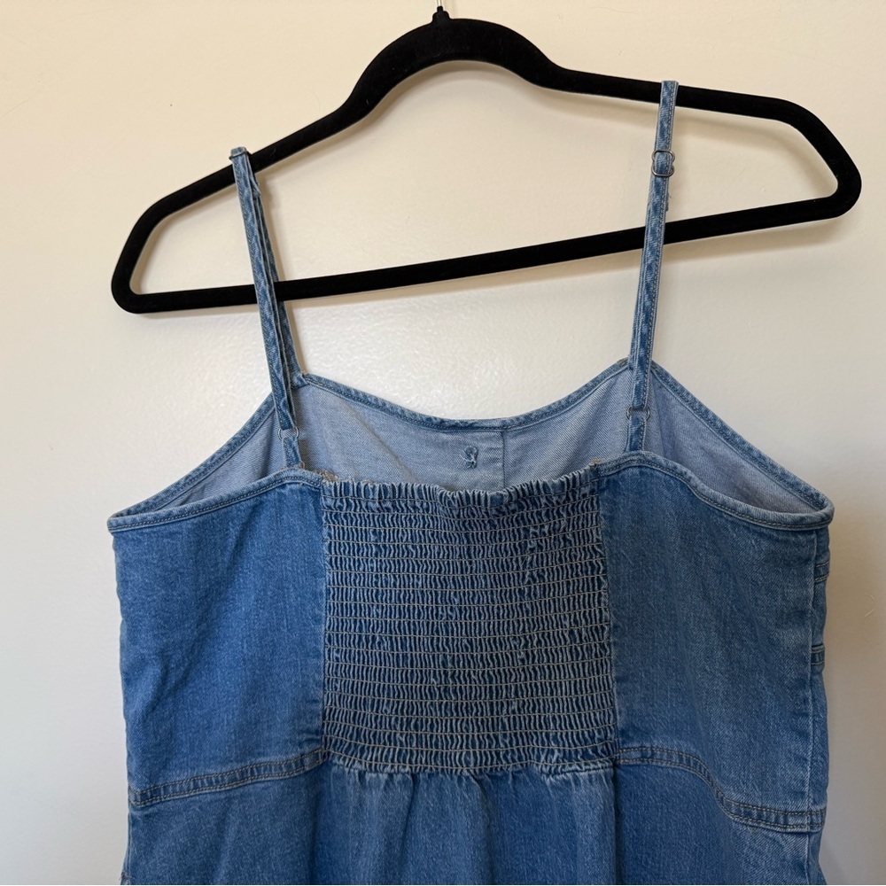 Universal Thread Button Front Denim Corset Midi A… - image 4